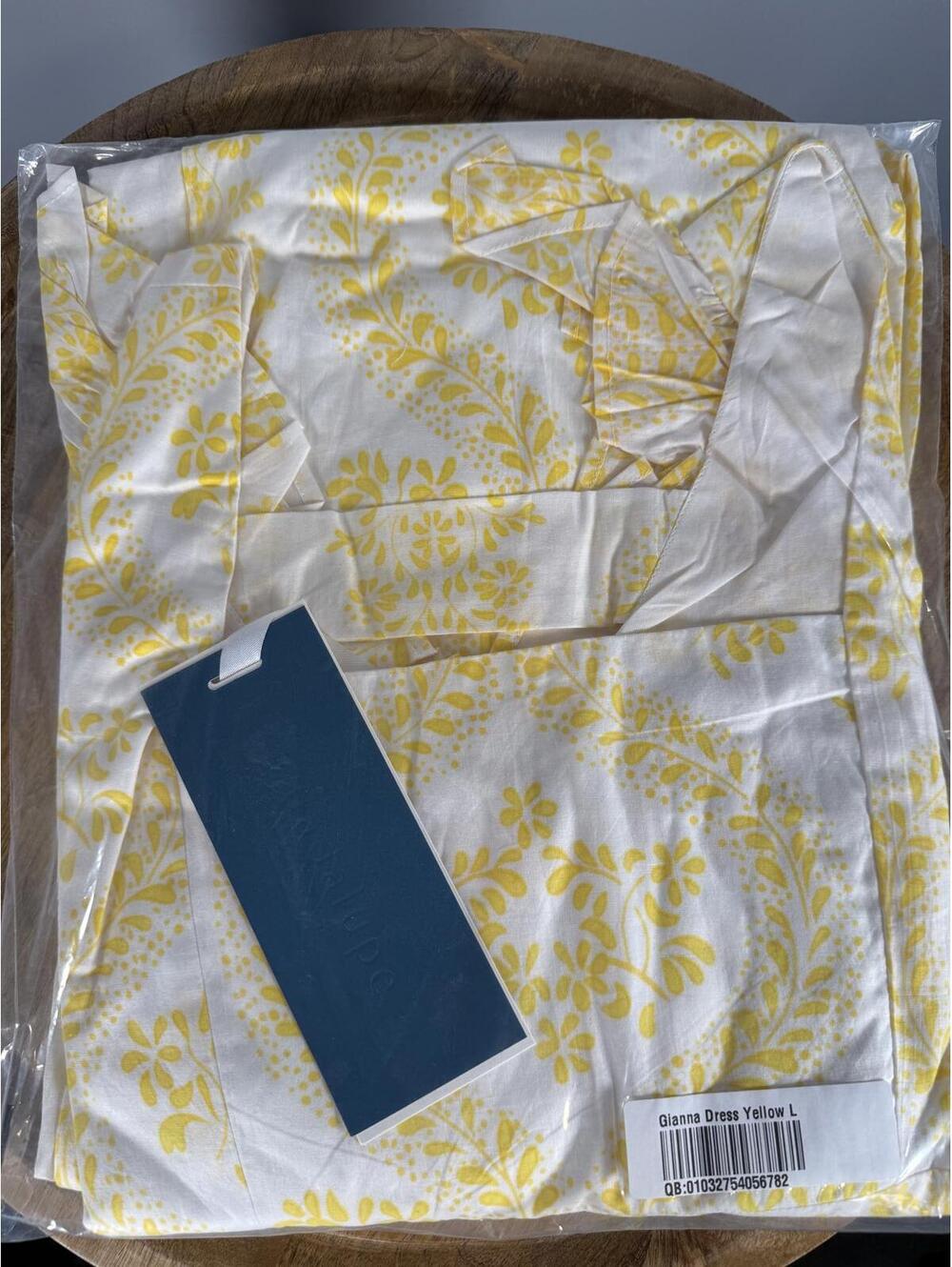 NWT Guadalupe Gianna Dress Yellow Size Large - Picture 3 of 6